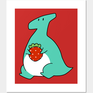 Strawberry Hadrosaurid Posters and Art